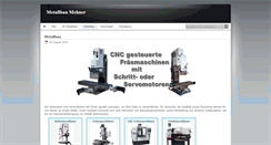 Desktop Screenshot of metallbau-mehner.de