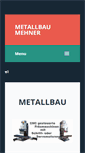 Mobile Screenshot of metallbau-mehner.de